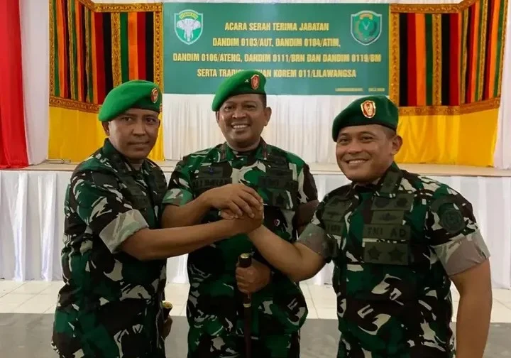 Letkol Inf Faisal Resmi Jabat Dandim 0103 Aceh Utara