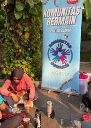 Congklak dan Bekel Hidupkan Nostalgia Masa Kecil di CFD Rasuna Said