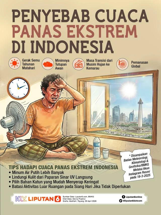 Panas Ekstrem di Indonesia Bukan Sekadar Cuaca, Ini Ancaman Kesehatannya