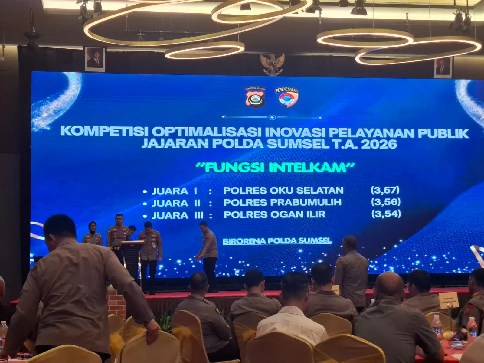 Polres Ogan Ilir Raih Juara 3 Inovasi Pelayanan Publik Polda Sumsel