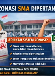 Sistem Zonasi Penerimaan Siswa Baru SMA di Aceh Tengah Dipertanyakan