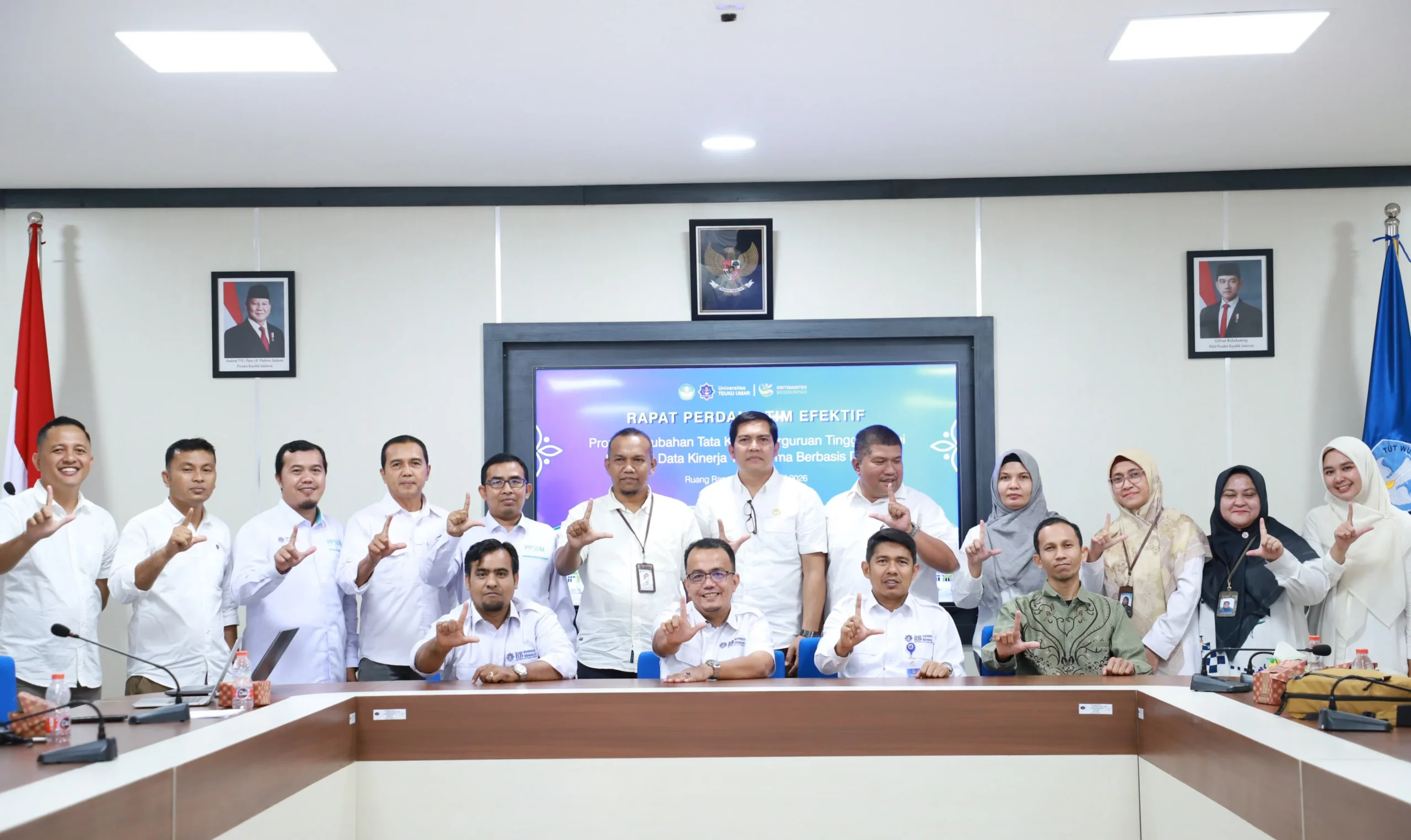 UTU Gelar Rapat Perdana Tim Efektif Proyek Perubahan Tata Kelola Berbasis Digital