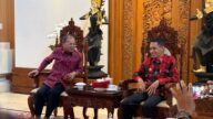 Bupati Wakatobi Haliana saat bertemu Gubernur Bali, I Wayan Koster di Rumah Jabatan Jaya Sabha, Denpasar, pada Rabu (26/8/2026).