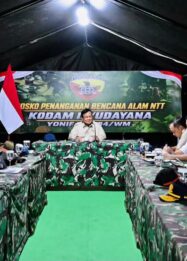 Presiden Prabowo Subianto saat memimpin rapat penanganan bencana gempa bumi