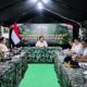 Presiden Prabowo Subianto saat memimpin rapat penanganan bencana gempa bumi