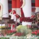 Gubernur Jatim, Khofifah Indar Parawansa memimpin Upacara Peringatan HUT ke-81 Kemerdekaan RI di halaman Gedung Negara Grahadi, Surabaya