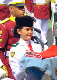 Celine Olivia Apriani Tak Bisa Tahan Haru Terpilih Jadi Pembawa Baki Upacara HUT ke-81 RI