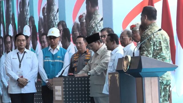 Presiden Prabowo Subianto secara resmi meluncurkan program PLTS 100 GWp