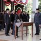 Bupati Sidoarjo, H. Subandi saat memimpin pengambilan sumpah dan janji jabatan pejabat di lingkungan Pemkab Sidoarjo, di Pendopo Delta Wibawa, Rabu (26/8/2026).