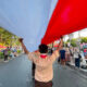 Bendera Merah Putih sepanjang 1.000 Meter Dibentangkan di Malioboro