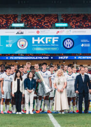 Disaksikan 42.826 Penonton, Inter Milan Taklukkan Man City di Hong Kong