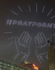 Atraksi Drone HUT RI di Bundaran HI Tampilkan Pesan “Pray for NTT”