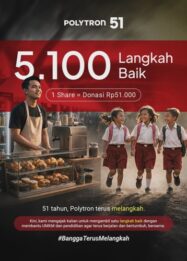 Rayakan HUT ke-51, Polytron Ajak Masyarakat Bercerita dalam 5.100 Langkah Baik