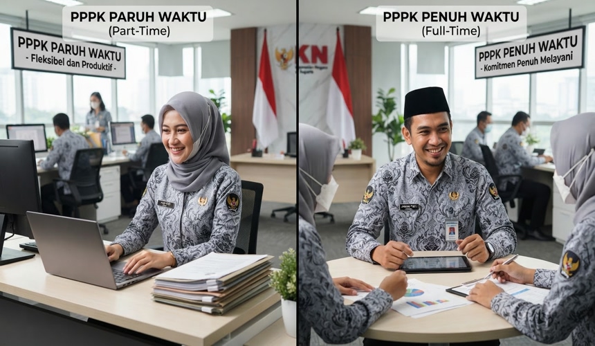 Gaji PPPK Penuh Waktu Ditanggung Pemerintah Pusat Mulai Januari 2027