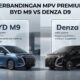 BYD M9 PHEV vs Denza D9 EV