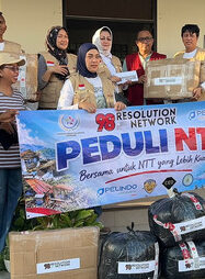 98 Resolution Network Salurkan Bantuan Korban Gempa NTT