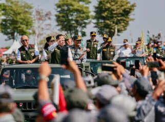 Apel Akbar Satlinmas di Jawa Tengah