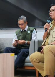Kepala BPBD Jateng, Bergas Catursasi Penanggungan saat jumpa pers di Kantor Gubernur Jateng, Semarang, Senin (7/9/2026).