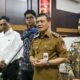 Gubernur Jateng, Ahmad Luthfi seusai rapat perkembangan proyek PSEL Semarang Raya di Kantor Gubernur Jateng
