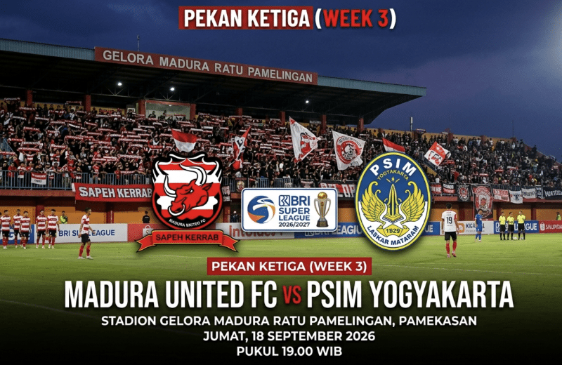 Madura United vs PSIM Yogyakarta