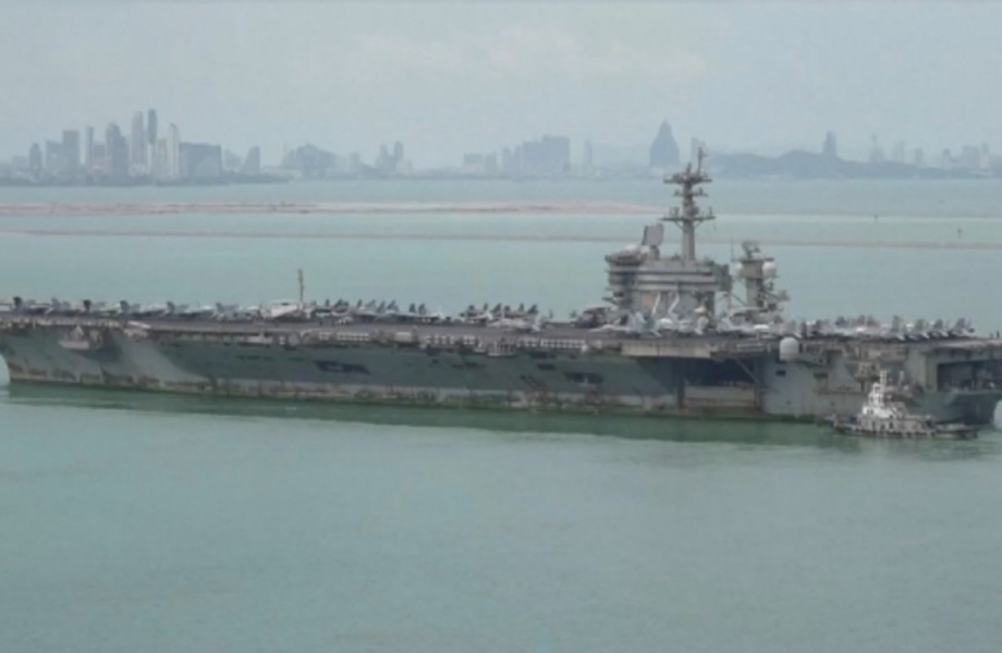 USS Abraham Lincoln Bersandar di Laem Chabang Usai 286 Hari di Laut dengan Kondisi Mengenaskan