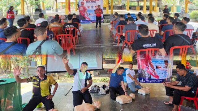Pelatihan penyelamatan kolam