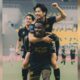 Taisei Marukawa usai mencetak gol ke gawang PSS Sleman