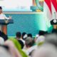 Presiden Prabowo Subianto menyampaikan sambutan saat penutupan Muktamar ke-35 Nahdlatul Ulama (NU)