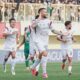 Dimitar Mitkov usai cetak gol ke gawang PSS Sleman