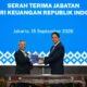 Sertijab Menkeu dari Purbaya Yudhi Sadewa kepada Suahasil Nazara