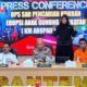 Kapolda Banten, Irjen Pol Hengki memimpin konferensi pers hasil pemeriksaan penemuan jenazah di perairan Pulau Enggano
