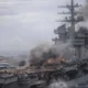 USS Abraham Lincoln Bersandar di Laem Chabang Usai 286 Hari di Laut dengan Kondisi Mengenaskan