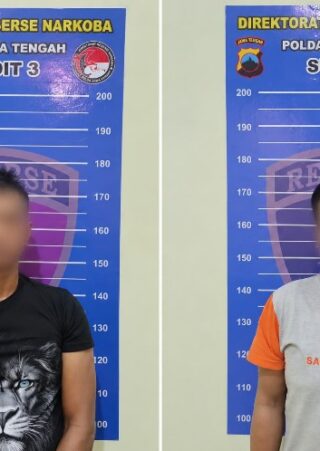 Dua pria berinisial YM (52) dan ASH (47) diringkus