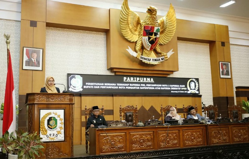 Rapat paripurna diajukan tiga raperda