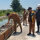 Bupati Sidoarjo H. Subandi melakukan sidak proyek peningkatan Jalan Kebonagung-Kemasan