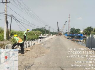 Proyek pembangunan betonisasi jalan