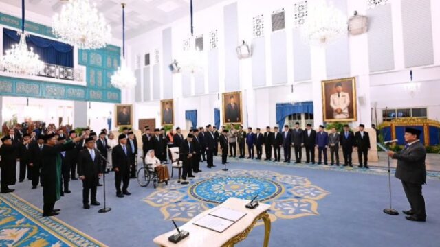 Presiden Prabowo Subianto resmi melantik 26 anggota Dewan Wantimpres