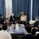 Presiden RI, Prabowo Subianto menerima Presiden FIFA Gianni Infantino di Istana Merdeka