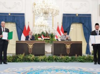 Presiden RI Prabowo Subianto dan Presiden Republik Arab Mesir Abdel Fattah El-Sisi