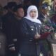 Gubernur Jatim, Khofifah Indar Parawansa saat memimpin upacara peringatan Hari Jadi ke-81 Provinsi Jatim