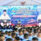 Presiden Prabowo Subianto memberikan sambutan saat peresmian SMA Taruna Nusantara Kampus Cimahi