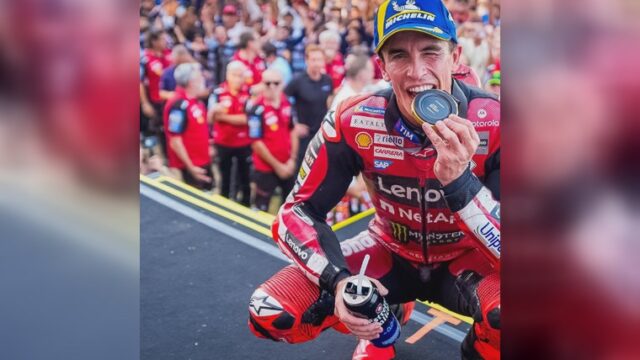 Marc Marquez berhasil menjuarahi Sprint MotoGP Mandalika Indonesia
