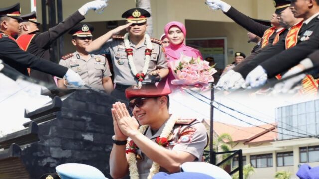 Pelepasan Rofiq Ripto Himawan dan Penyambutan Kapolresta Banyuwangi Muharman Arta