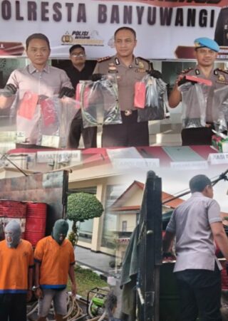 Polresta Banyuwangi Bongkar Sindikat Solar Subsidi Ilegal