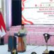 Presiden Prabowo saat memberikan sambutan di Kompleks Kejagung RI