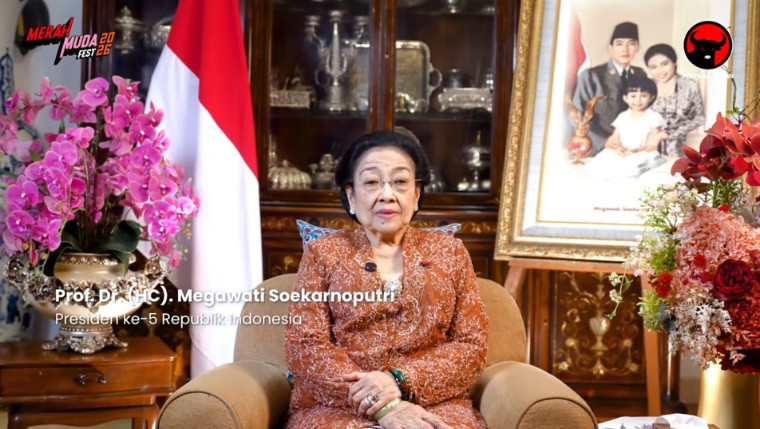 Presiden ke-5 RI sekaligus Ketua Umum PDI Perjuangan, Megawati Soekarnoputri