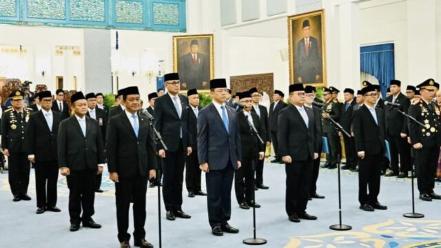 Sejumlah Menteri yang dilantik Presiden Prabowo Subianto