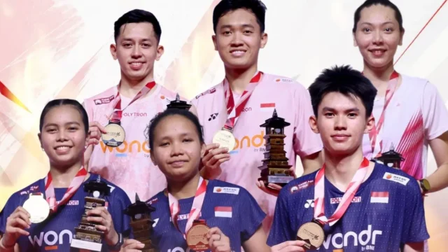 atlet Bulutankis Indonesia yang memperoleh gelar juara di Polytron Kudus Indonesia Masters 2026