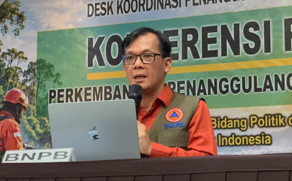 Plt. Kapusdatin Komunikasi Kebencanaan sekaligus Juru Bicara BNPB, Berton Suar P. Panjaitan