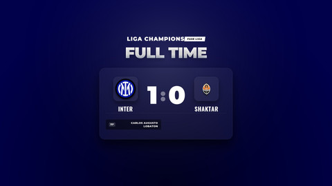 Hasil Liga Champions Inter Amankan Kemenangan 1-0 atas Shaktar